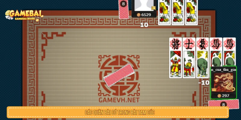 Các quân bài có trong bài Tam Cúc 