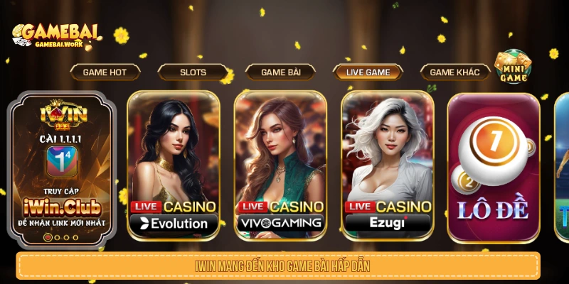 IWIN mang đến kho game bài hấp dẫn