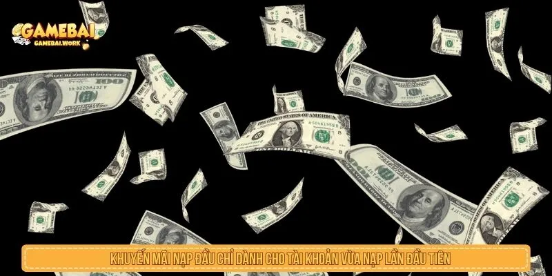 Khuyến mãi nạp đầu chỉ dành cho tài khoản vừa nạp lần đầu tiên