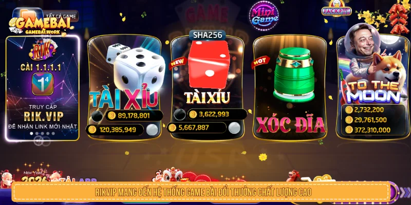 RIKVIP mang đến hệ thống game bài đổi thưởng chất lượng cao 